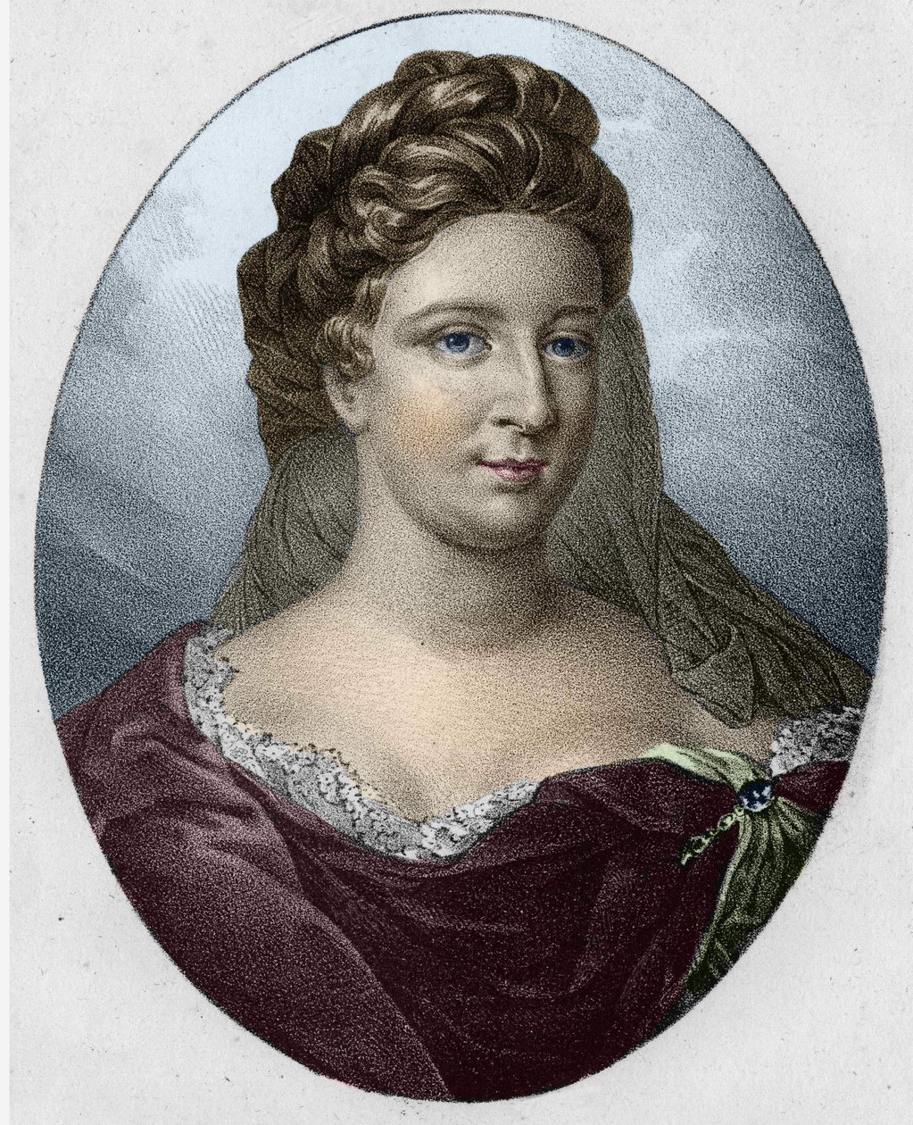 Rouva Antoinette Deshoulièresin muotokuva (1634-1694) tekijältä Unknown artist