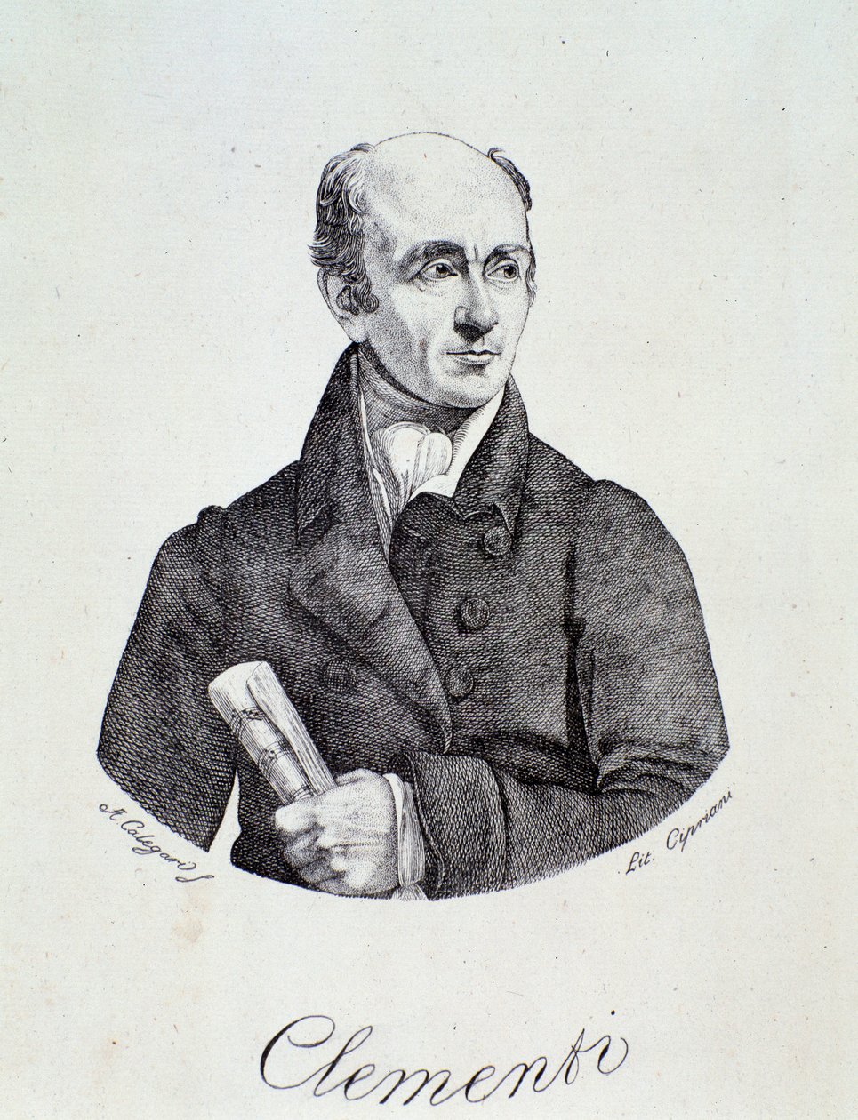 Muzio Clementin muotokuva (kaiverrus) tekijältä Unknown artist