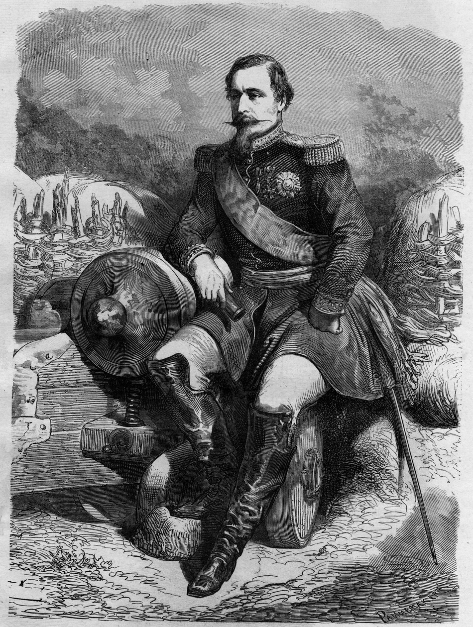 Ranskan keisarin Napoleon III:n (1808-1873) muotokuva. tekijältä Unknown artist