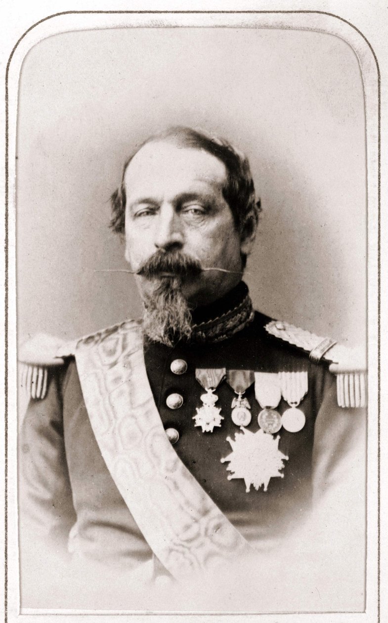 Napoleon III:n muotokuva. 1800-luvun valokuvaus. tekijältä Unknown artist