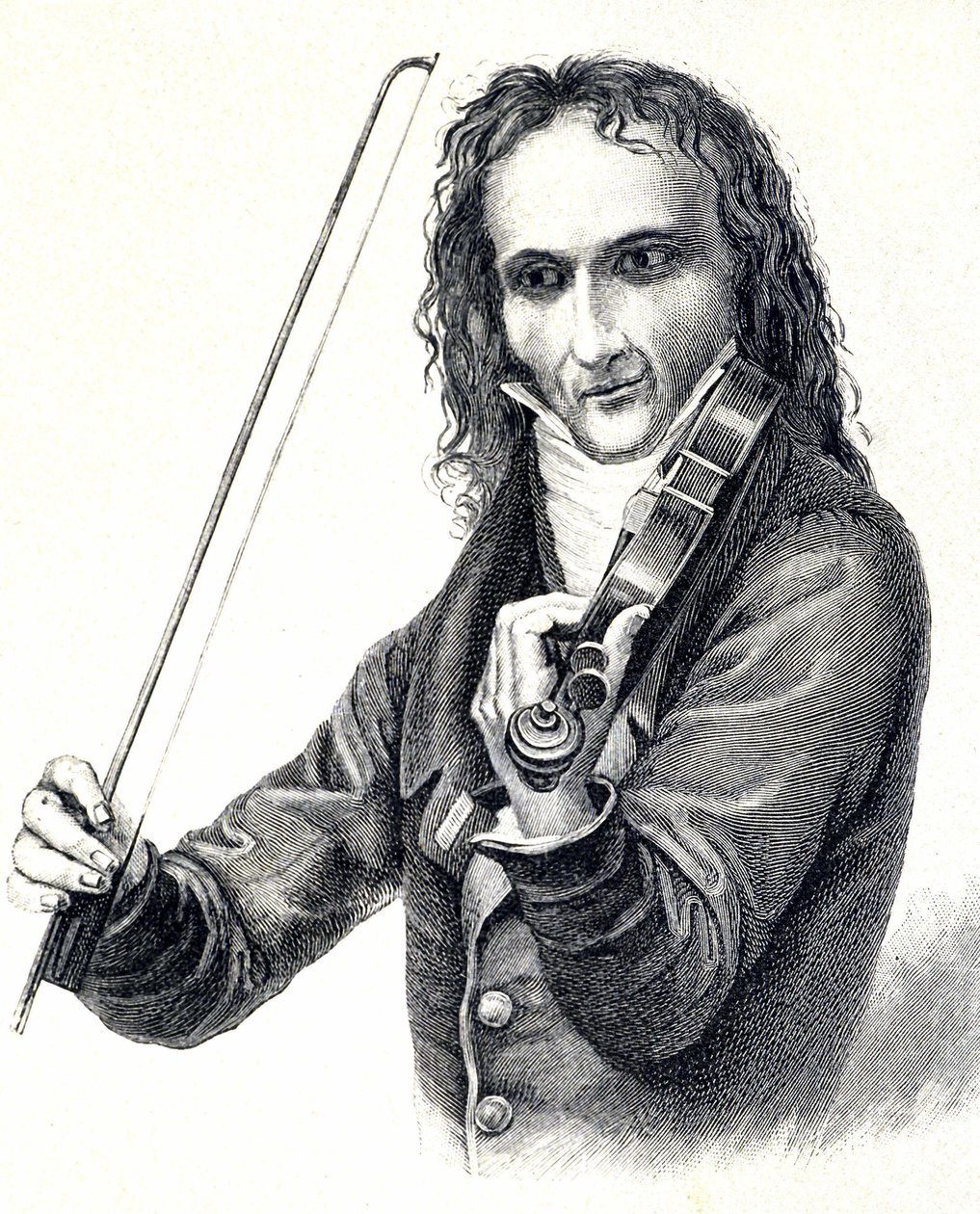 Niccol Paganinin (1782 - 1840) muotokuva tekijältä Unknown artist