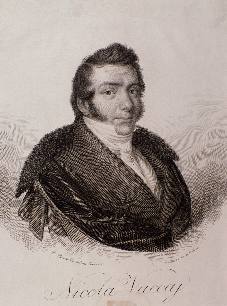 Nicola Vaccain muotokuva (kaiverrus tekijältä Unknown artist