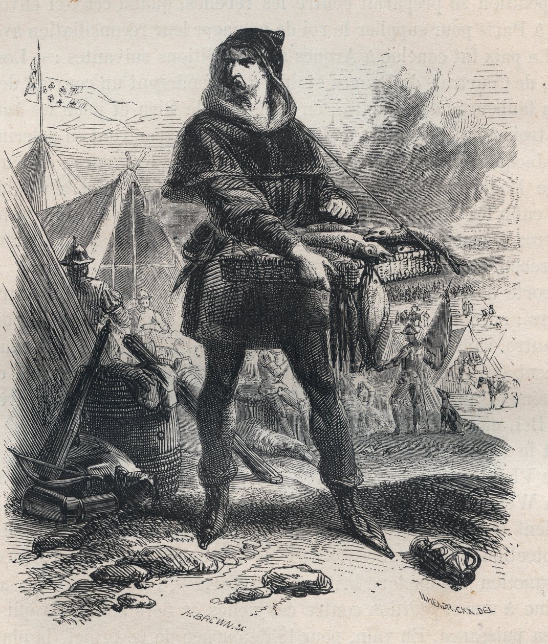 Nicolaas Zannekinin (? -1328), flaamilaisen talonpojan ja Flanderin talonpoikien kapinan johtajan (1325-1328) muotokuva - Nicolaas Zannekinin tai Nicolas Zanekinin tai Zannequinin, Tribunin ja flaamilaisen seikkailijan, Karl-kapinan johtajan kreiviä vastaa tekijältä Unknown artist