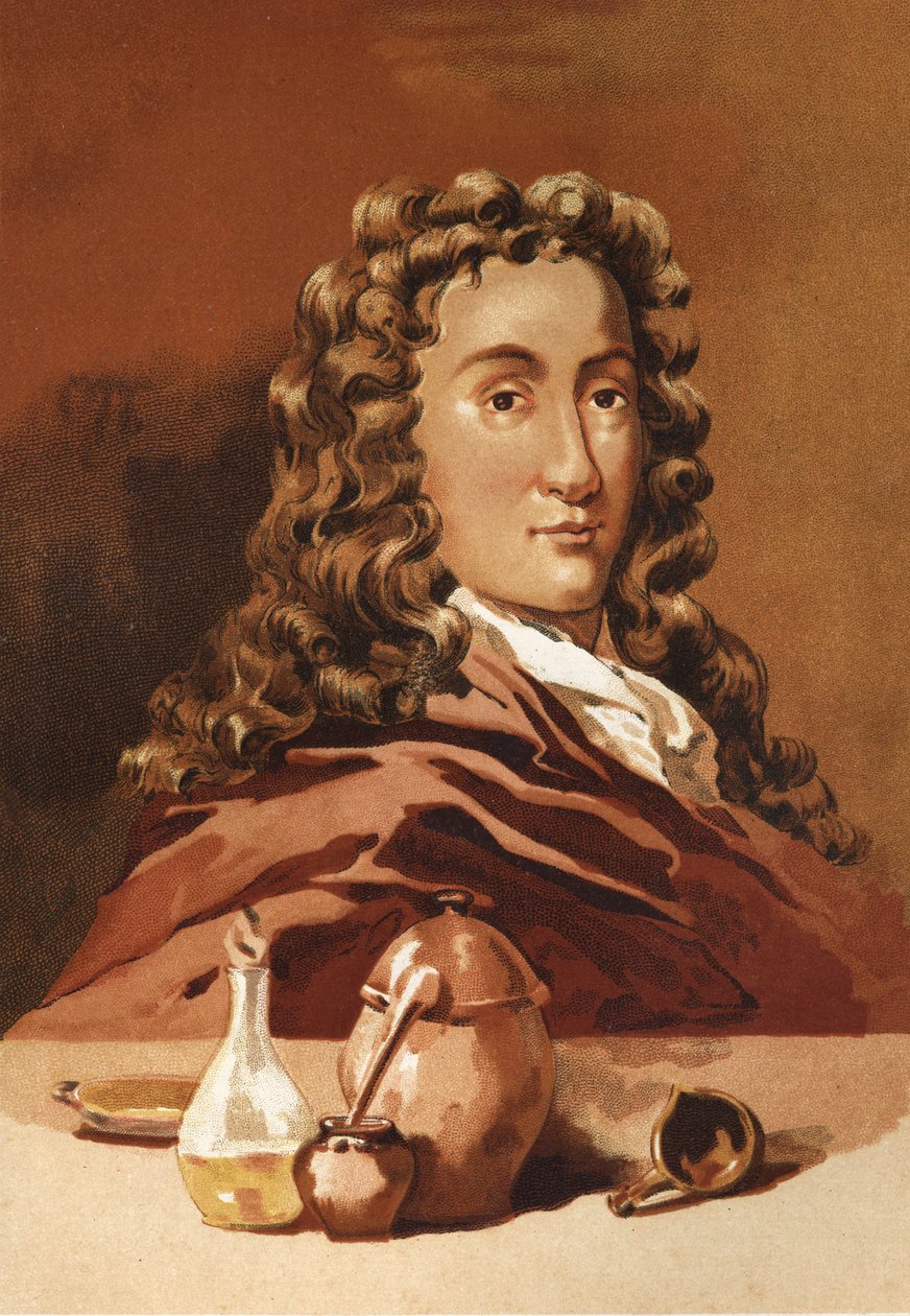 Nicolas Lémeryn muotokuva. Ranskalainen apteekki ja kemisti (Rouen tekijältä Unknown artist