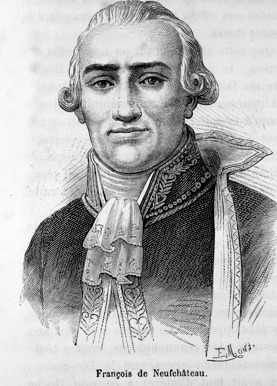 Muotokuva Nicolas Louis Francois de Neufchateausta (1750-1828), ranskalaisesta kirjailijasta ja poliitikosta. tekijältä Unknown artist
