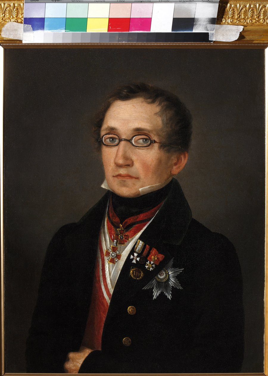 Nimettömän Nikolai Fjodorovitš Smirnoin (1790-1851) muotokuva. Öljy kankaalle, 1820-luvun alku, State Museum of A.S. Pushkin, Moskova tekijältä Unknown artist