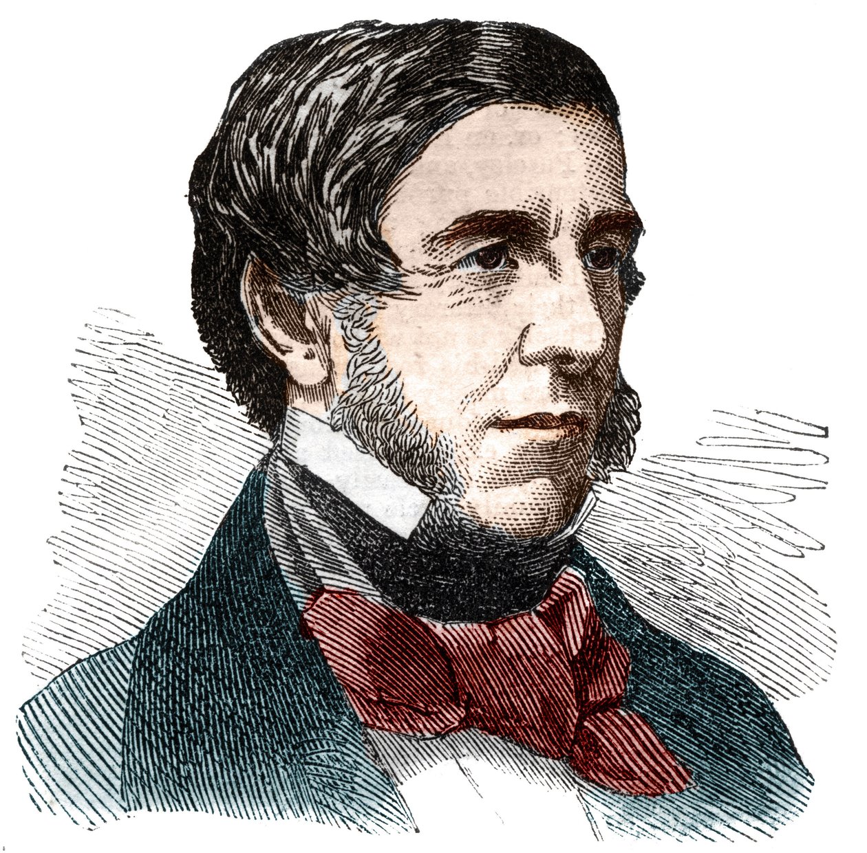 Oliver Wendell Holmesin (1809-1894), yhdysvaltalaisen kirjailijan, lääkärin, esseistien ja runoilijan muotokuva. tekijältä Unknown artist