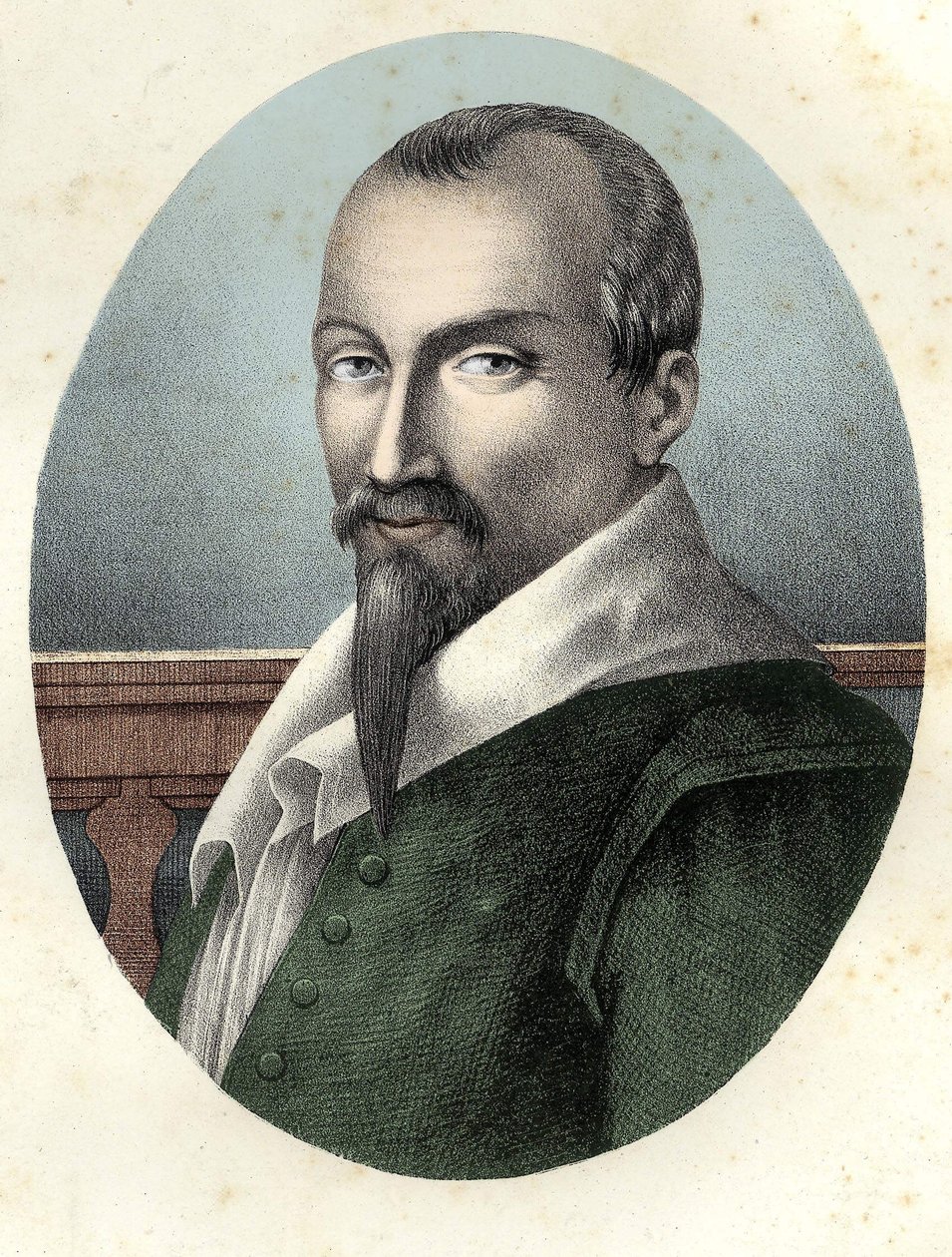Olivier De Serresin (k. 1539 - 1619) muotokuva ranskalaisesta agronomista. tekijältä Unknown artist