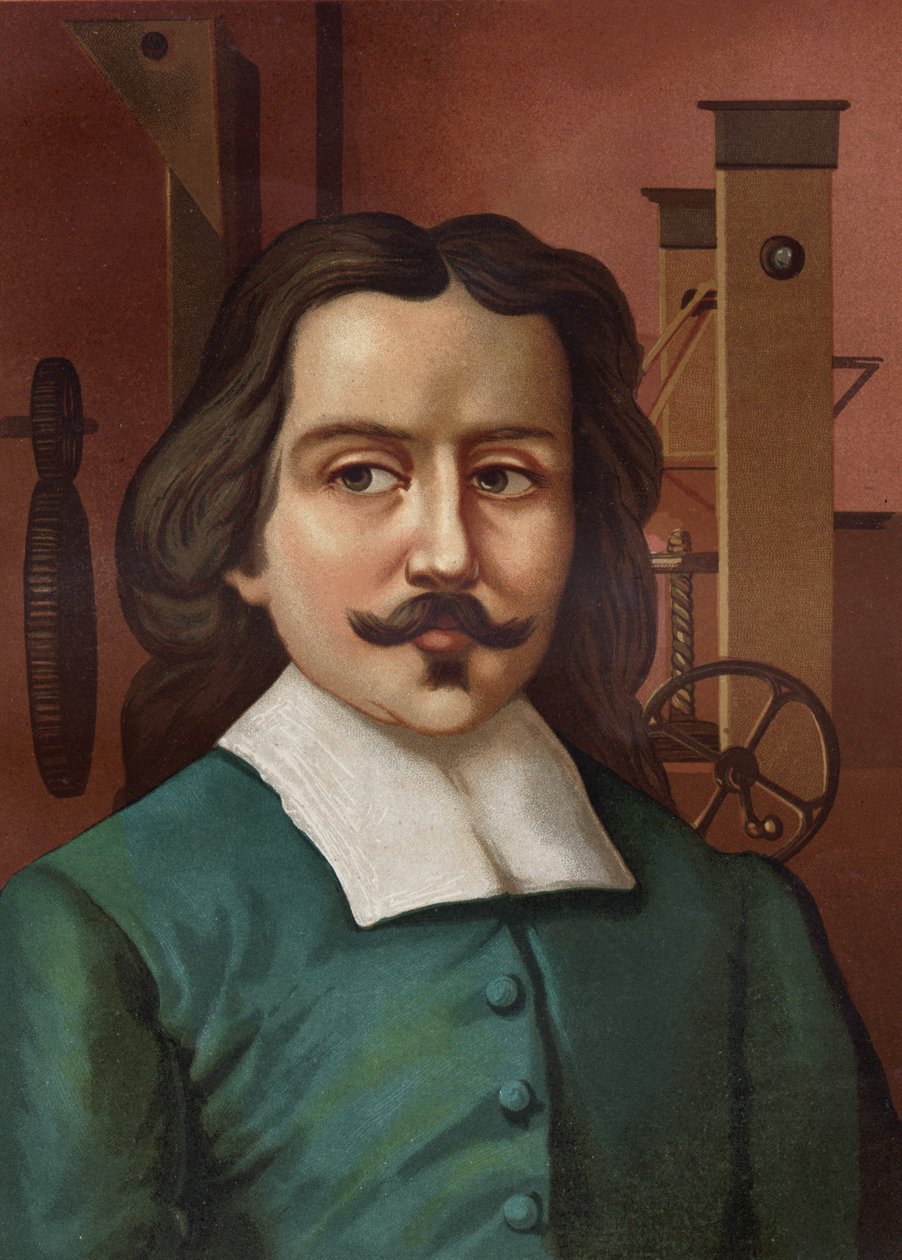 Otto von Guericken muotokuva (Otto de Guericke tekijältä Unknown artist
