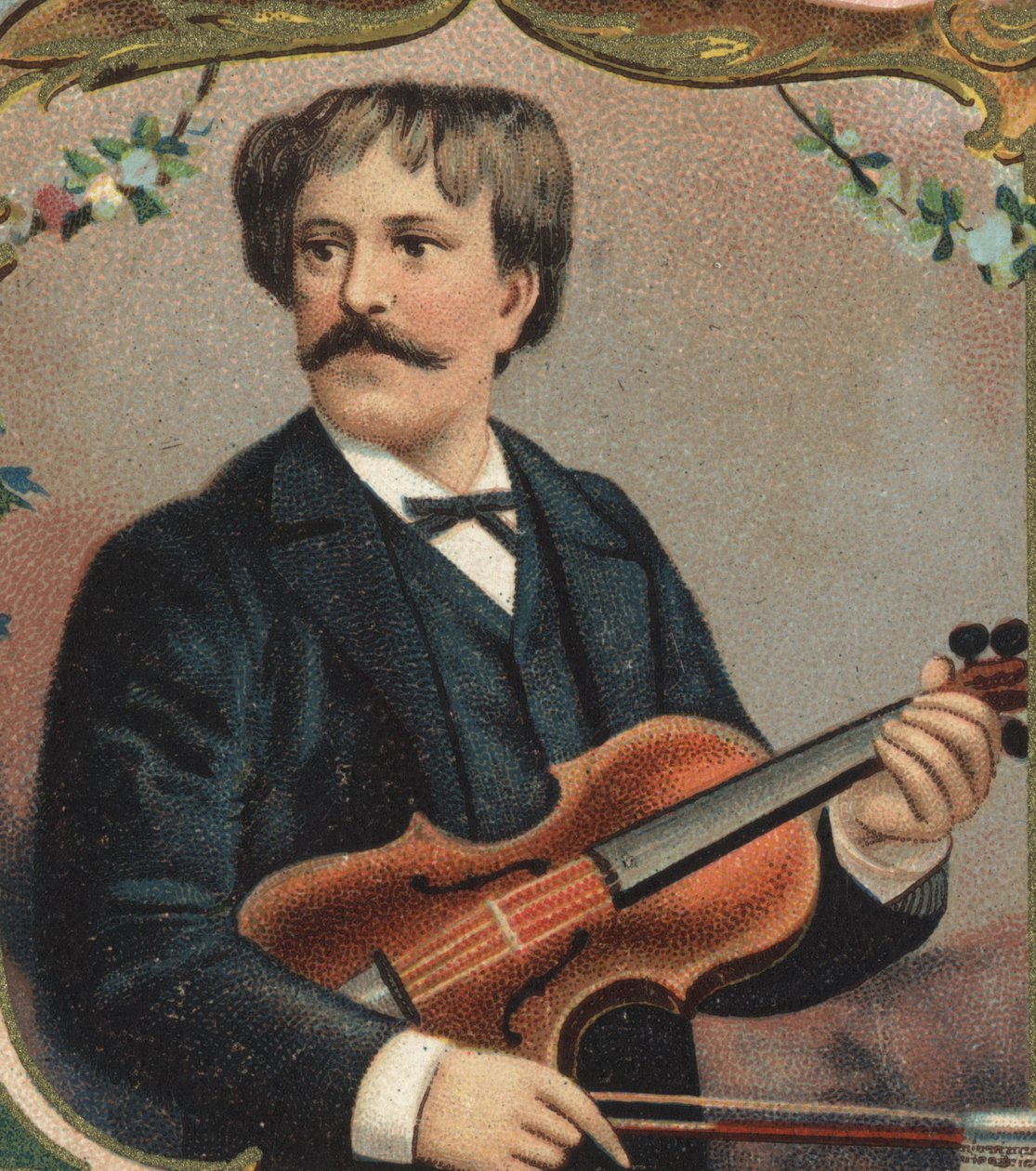 Muotokuva Paul Martin Meliton de Sarasatesta (1844-1908), espanjalaisesta viulistista ja säveltäjästä. tekijältä Unknown artist