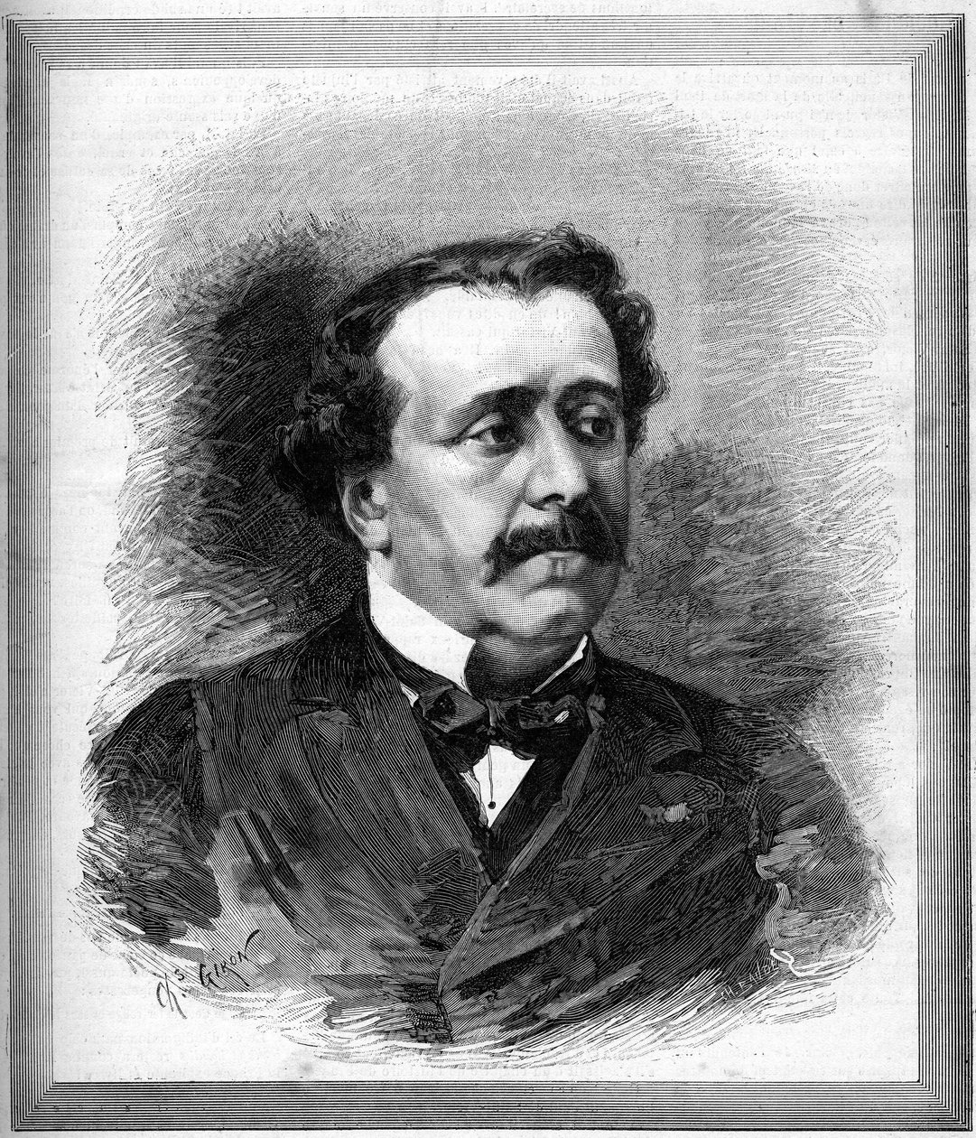 Muotokuva Paul de Saint-Victorista (Saint Victor) (1825-1881), ranskalainen kirjailija. tekijältä Unknown artist