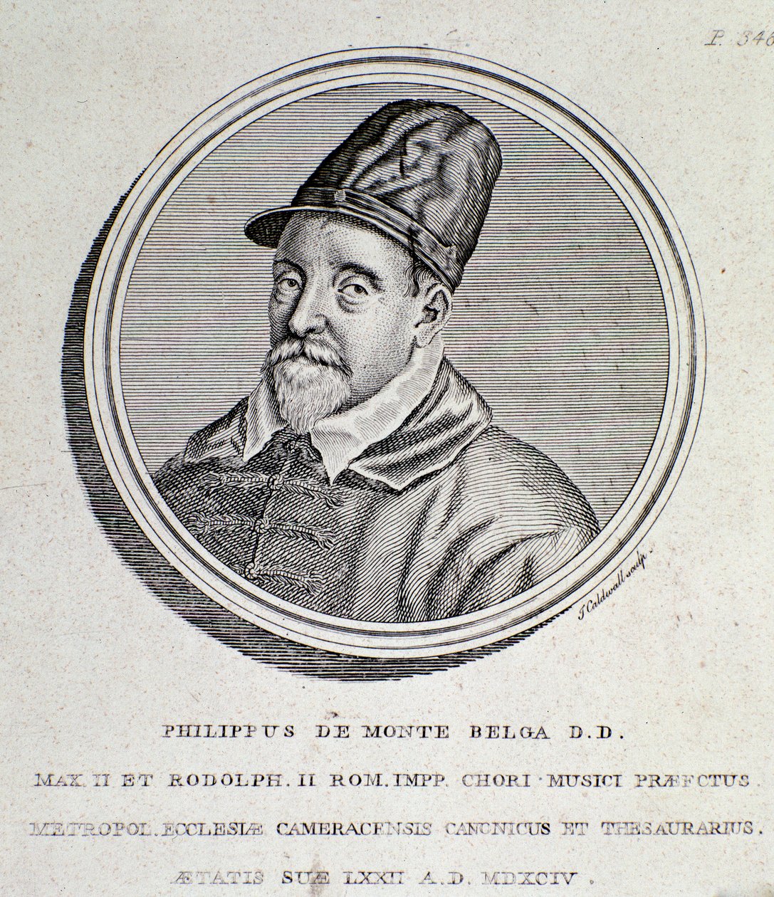 Muotokuva Philippe de Montesta (kaiverrus tekijältä Unknown artist