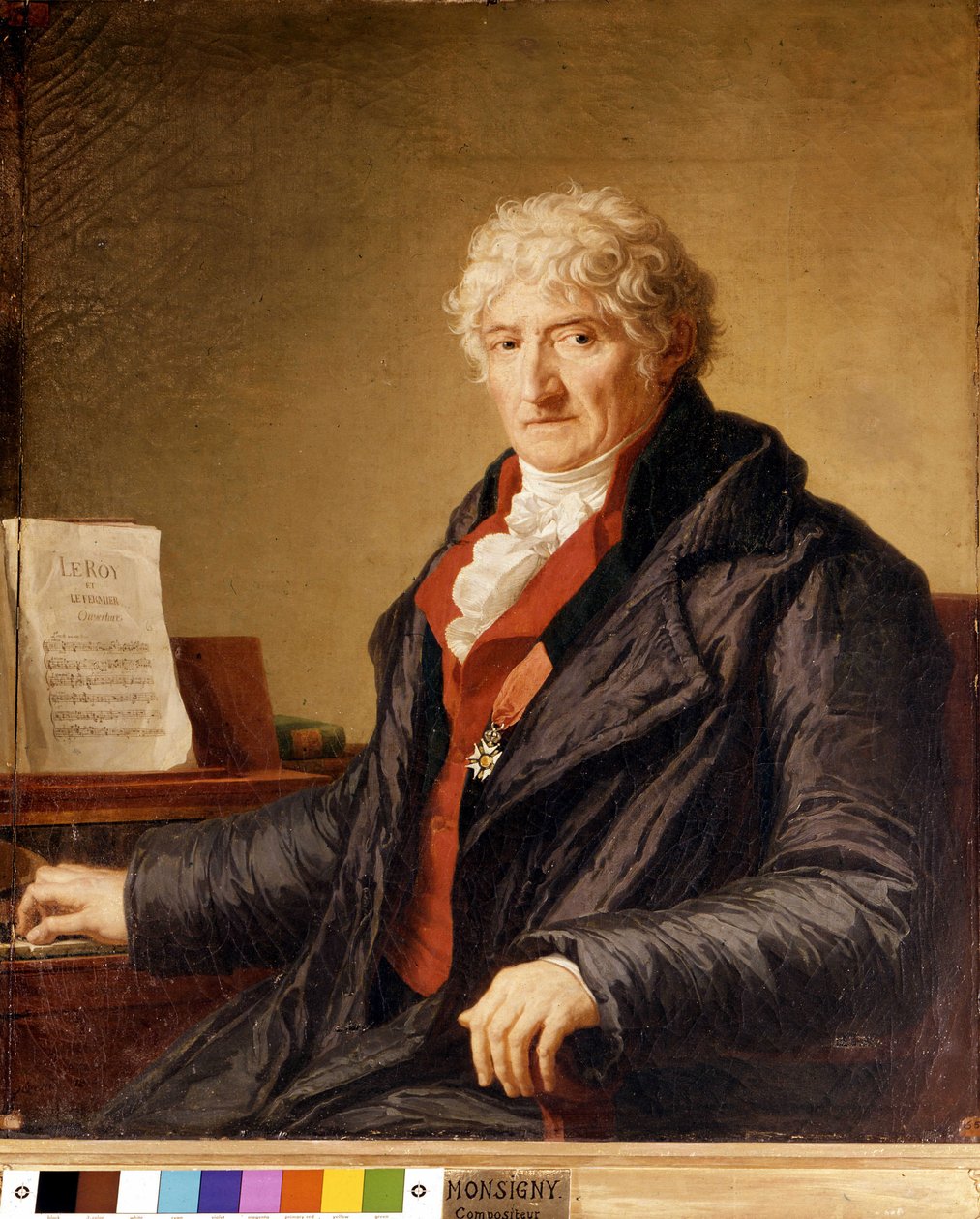 Pierre Alexandre Monsignyn (1729-1817), ranskalaisen säveltäjän muotokuva. Maalaus vuodelta 1812. Pariisin oopperan kirjasto. tekijältä Unknown artist