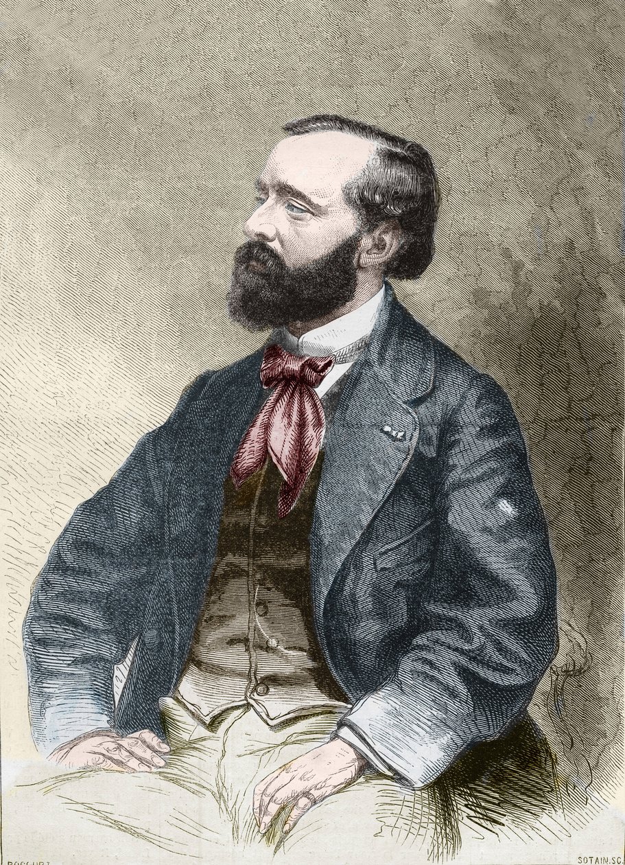 Pierre Alexix Ponson du Terrailin muotokuva, kirjailija, folietonisti 1829-1871. tekijältä Unknown artist