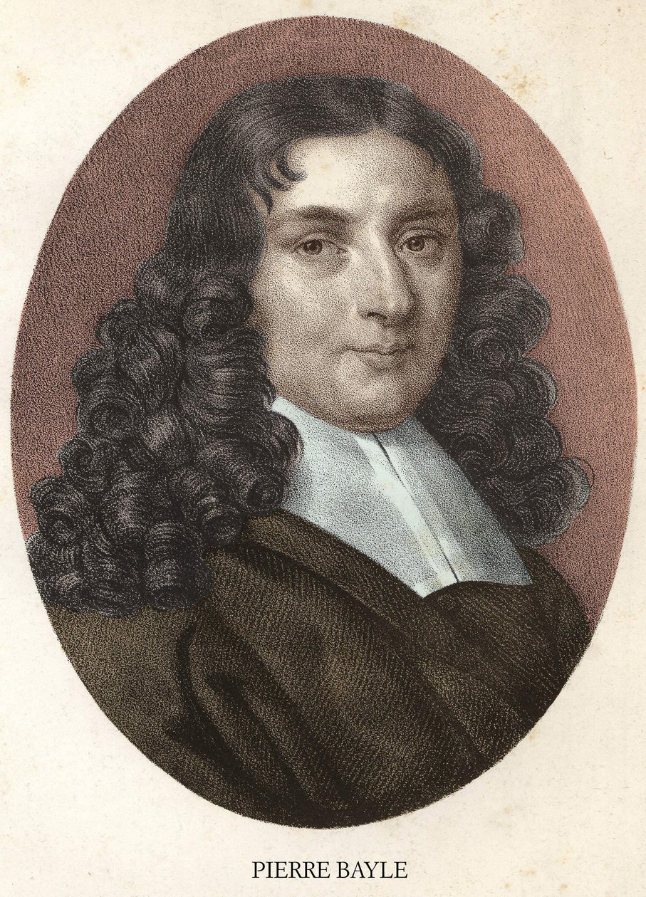 Pierre Baylen muotokuva ranskalainen filosofi ja kirjailija (1647-1706) tekijältä Unknown artist