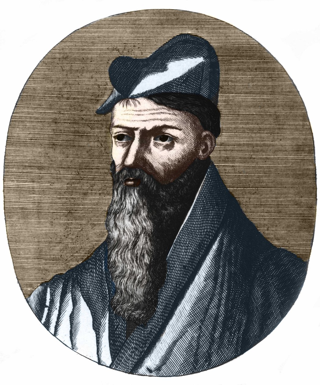 Retrato de Pierre Belon 1517-1564. Naturalista e médico francês. Coleção particular.finlandês tekijältä Unknown artist