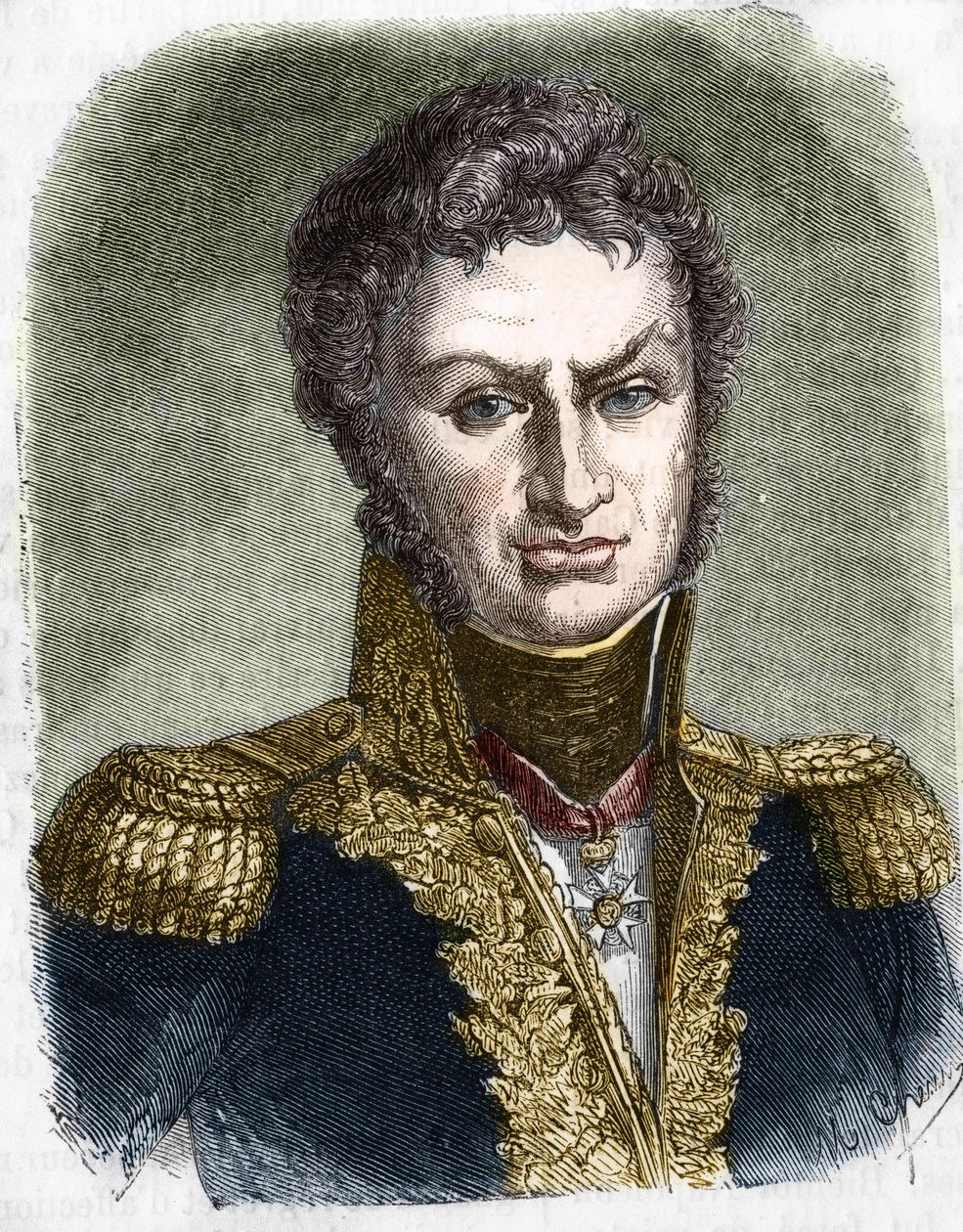 Pierre Cambronnen (1770-1842), ranskalaisen kenraalin muotokuva. tekijältä Unknown artist