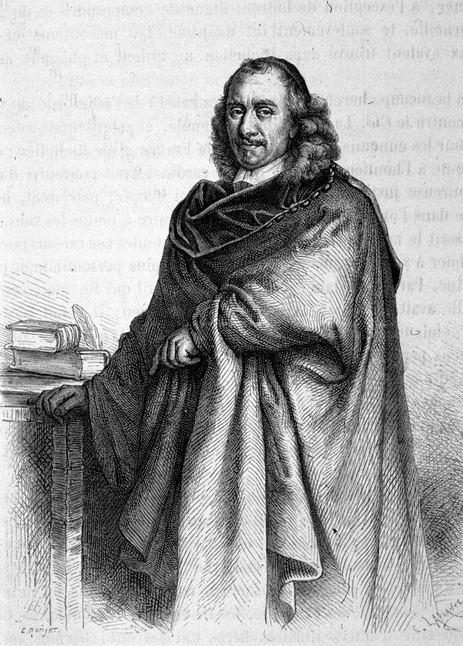 Pierre Corneillen (1606 - 1684), ranskalaisen dramaattisen runoilijan muotokuva. tekijältä Unknown artist