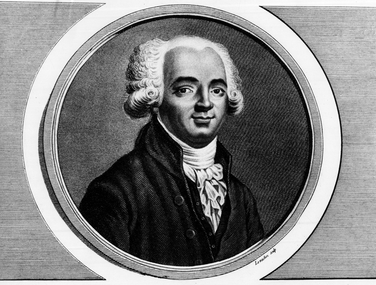 Pierre Louis Manuelin (1751-1793) muotokuva Seinen varajäsenestä kansalliskokouksessa. Kaiverrus "" Täydellinen kokoelma Ranskan vallankumouksen historiallisia maalauksia, kolme osaa.""" 1804. tekijältä Unknown artist