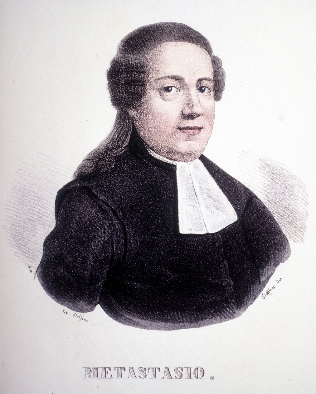 Pierre Metastasen (tai Pietro Metastasion) muotokuva (1698 - 1782). tekijältä Unknown artist