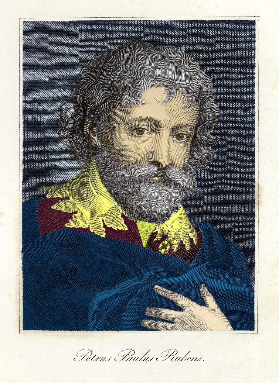 Pierre Paul (Pierre-Paul) Rubens (tai Peter Paul tai Petrus Paulus) muotokuva (1577-1640), flaamilainen taidemaalari ja sarjakuvapiirtäjä tekijältä Unknown artist