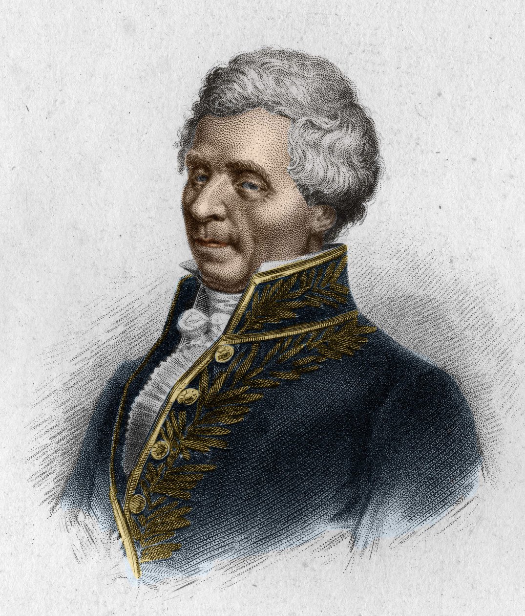 Pierre Simonin, Marquis de Laplacen, tähtitieteilijän (1749 - 1827) muotokuva, kaiverrus 1833. tekijältä Unknown artist