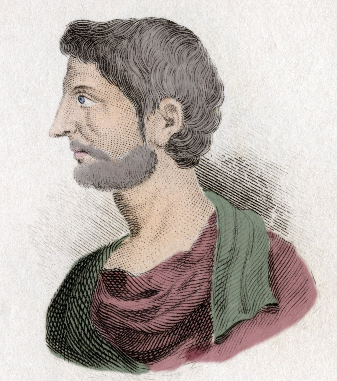 Pompeio Suuren muotokuva (Gneo Pompeo Suuri tai Gnaeus Pompeius Magnus tekijältä Unknown artist