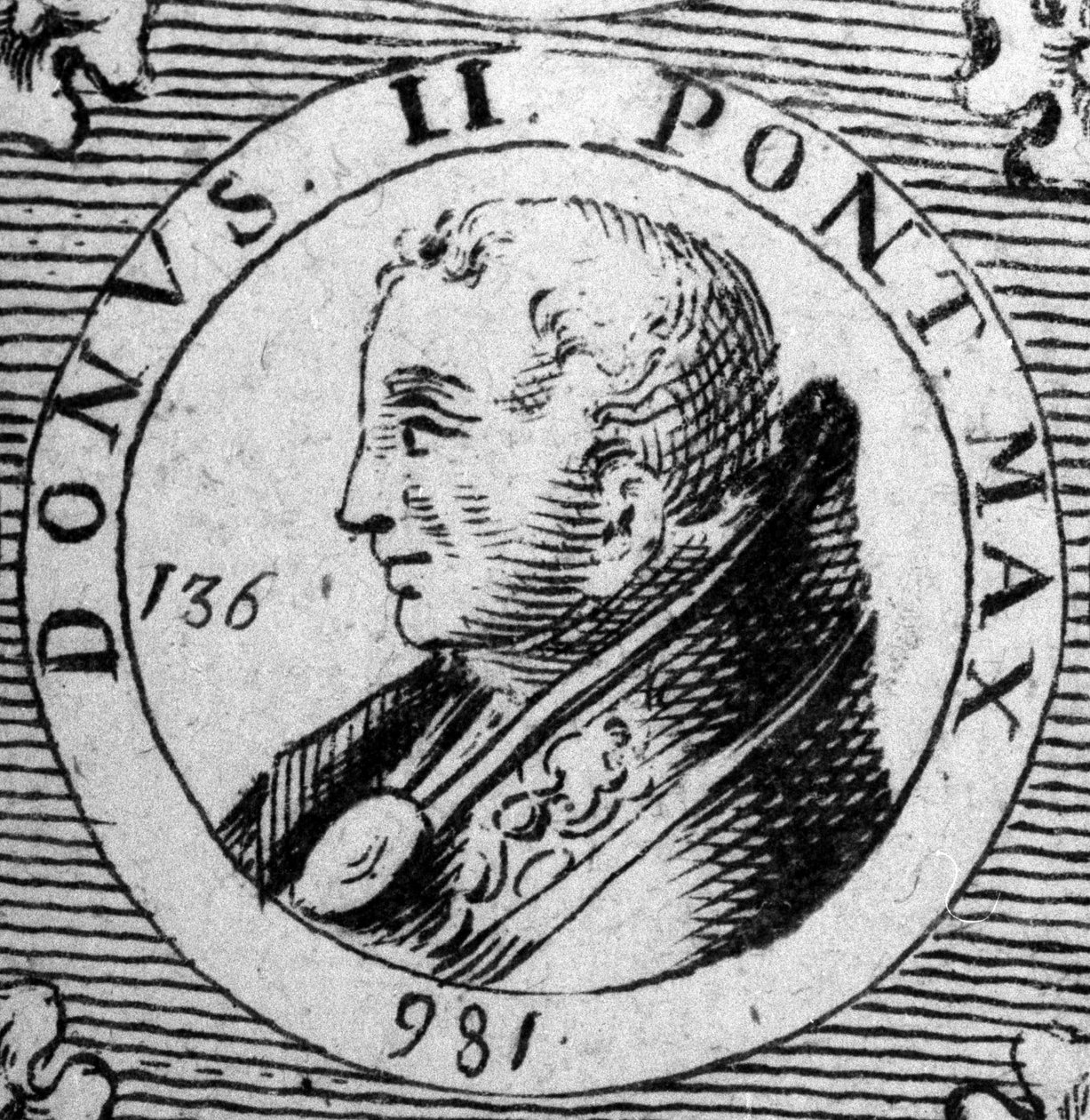 Paavi Donus II:n muotokuva (paavi 973). tekijältä Unknown artist
