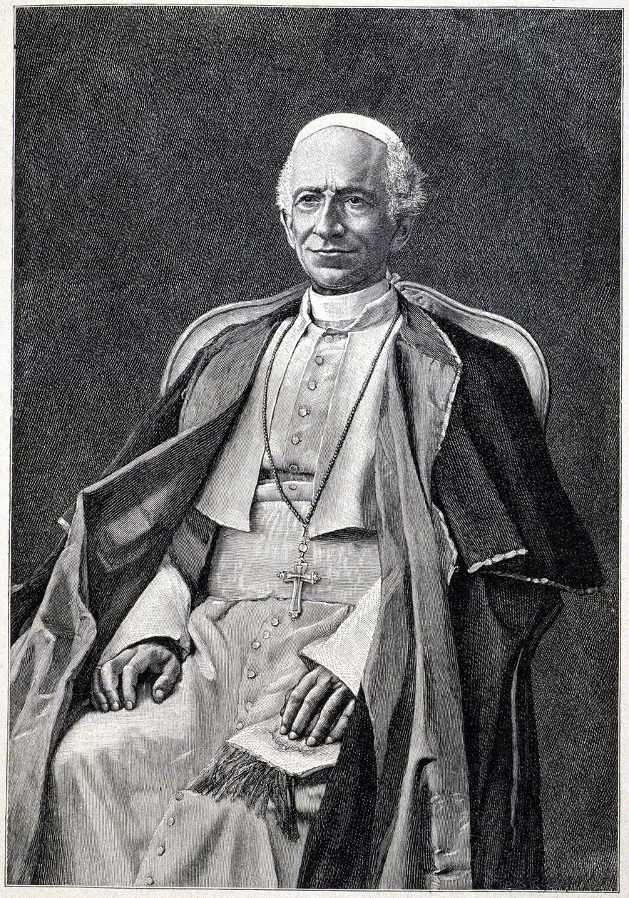 Paavi Leo XIII:n (1810-1903) muotokuva tekijältä Unknown artist