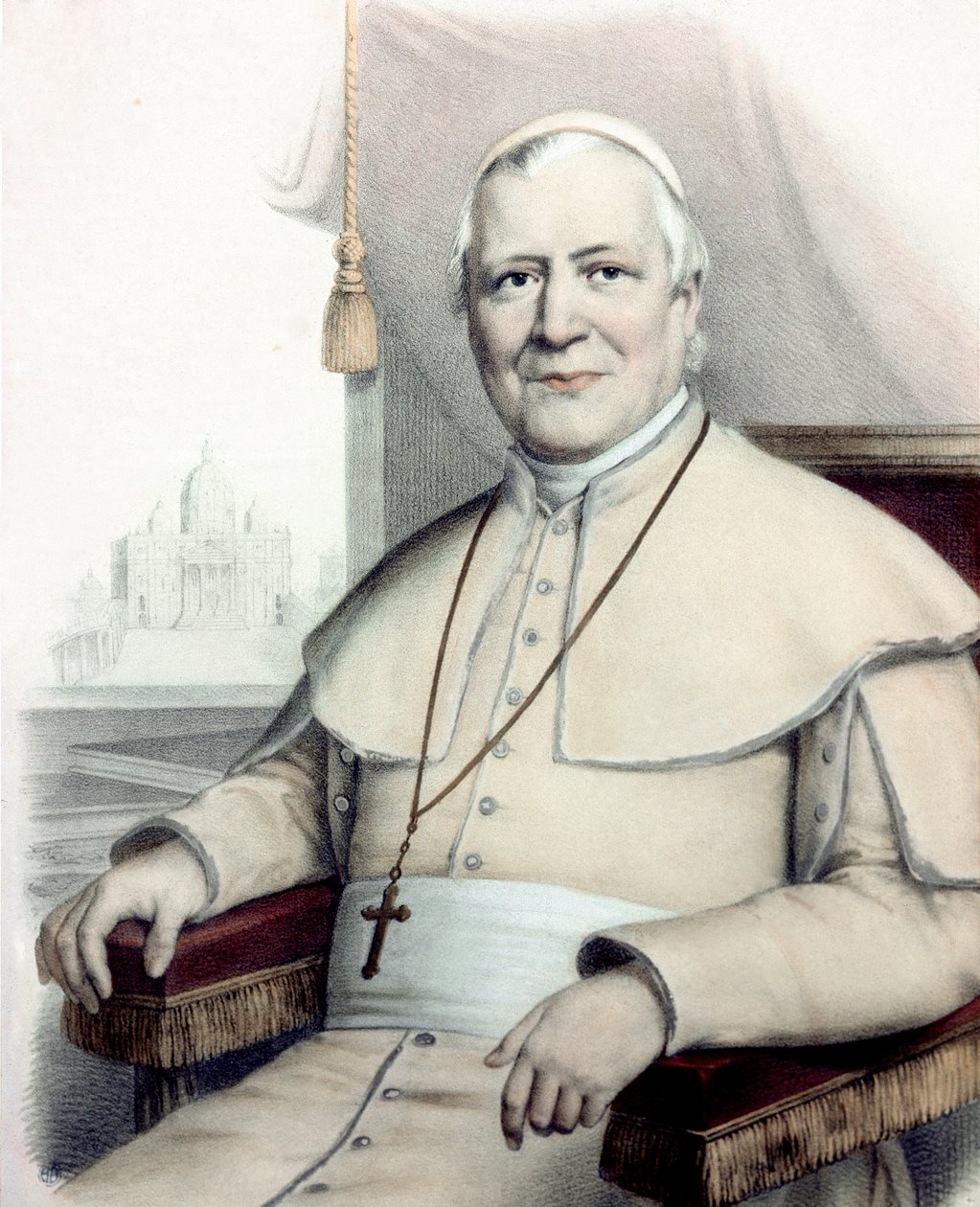 Paavi Pius (Pio) IX (Giovanni Maria Mastai Ferretti) muotokuva tekijältä Unknown artist