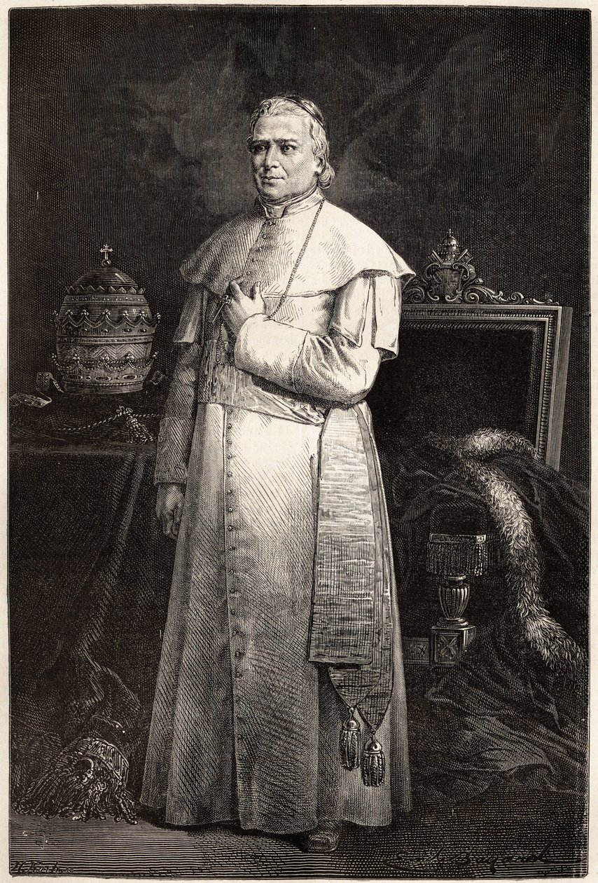 Paavi Pius IX:n muotokuva (Giovanni Maria Mastai Ferretti tekijältä Unknown artist