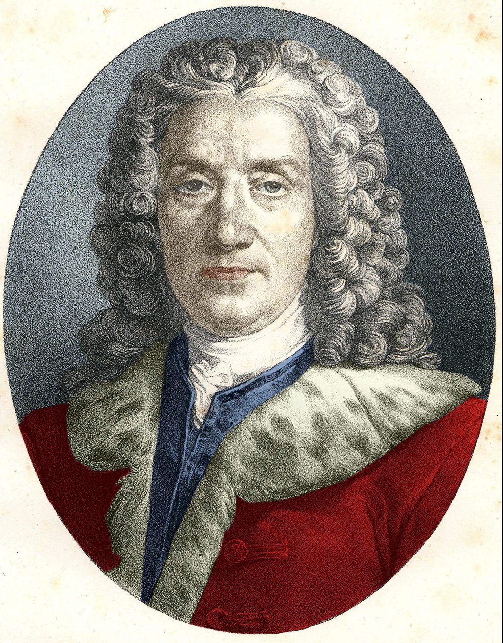 Prosper Jolyotin muotokuva, Sieur De Crais-Billon, dit Crébillon (isä) (1674 - 1762) ranskalainen näytelmäkirjailija tekijältä Unknown artist