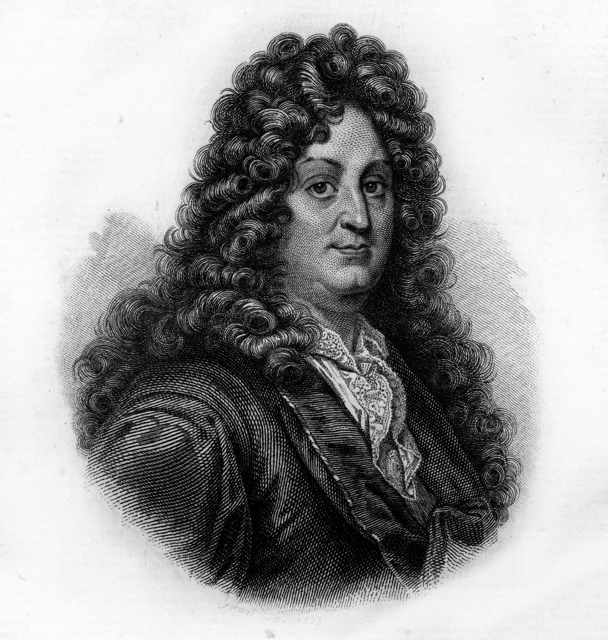 Racinen muotokuva, kaiverrus 1800-luvulta tekijältä Unknown artist
