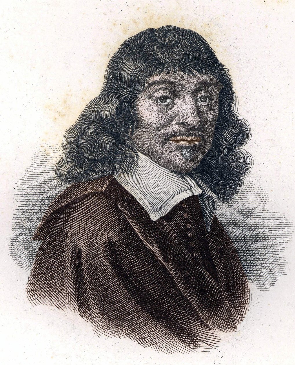 René Descartesin muotokuva, grav. 1800-luvulla. tekijältä Unknown artist