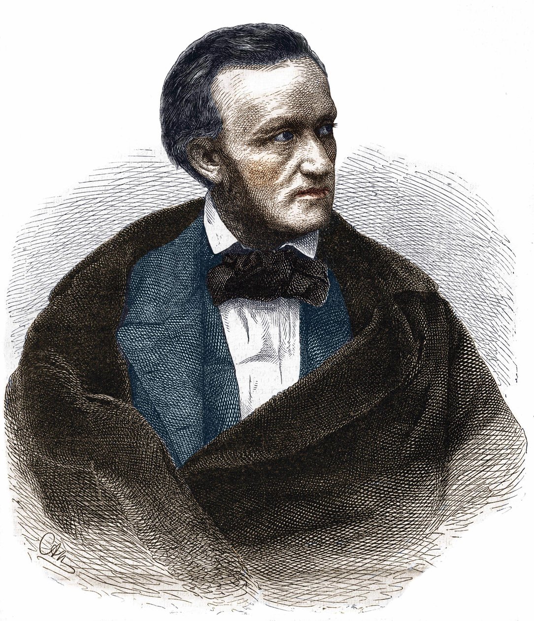 Richard Wagnerin (1813 - 1883) muotokuva. tekijältä Unknown artist