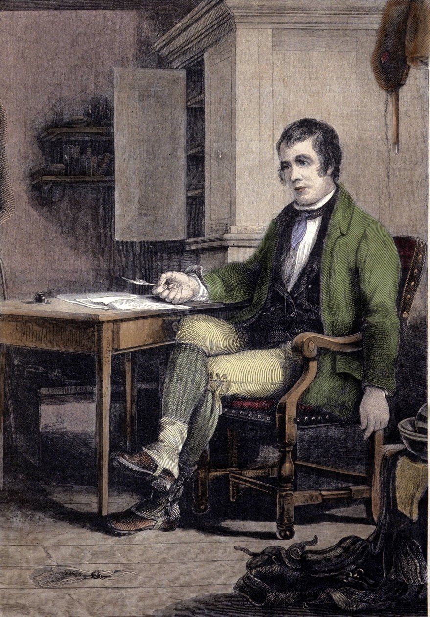 Robert Burnsin, skotlantilaisen runoilijan (1759-1796) muotokuva. tekijältä Unknown artist