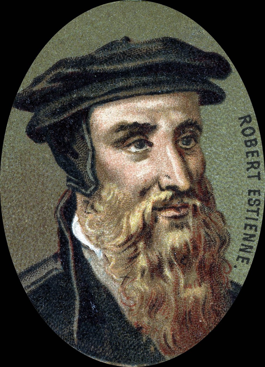 Robert Estiennen (1503-1559), ranskalaisen kirjapainon muotokuva. tekijältä Unknown artist