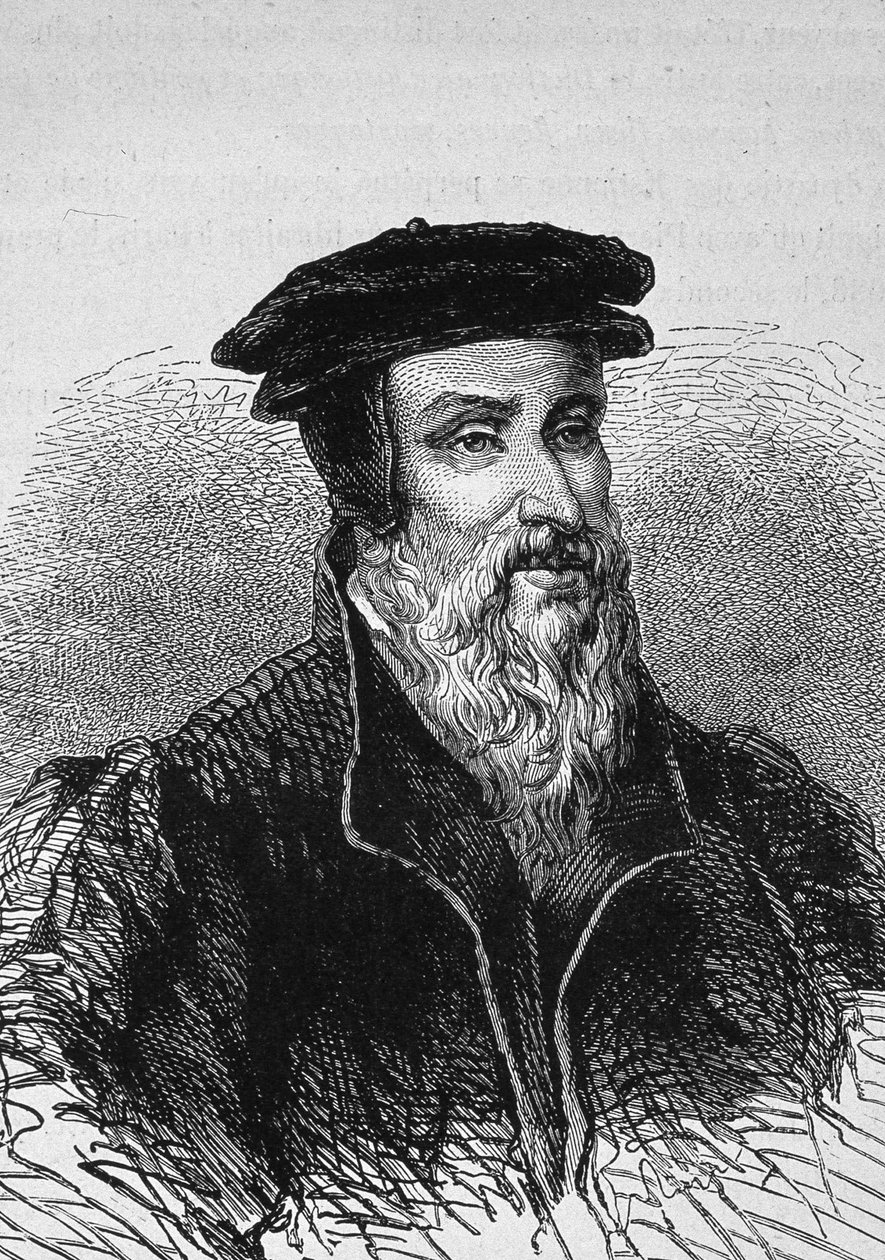 Robert Estiennen (1503 - 1559), ranskalaisen kirjapainon muotokuva. tekijältä Unknown artist