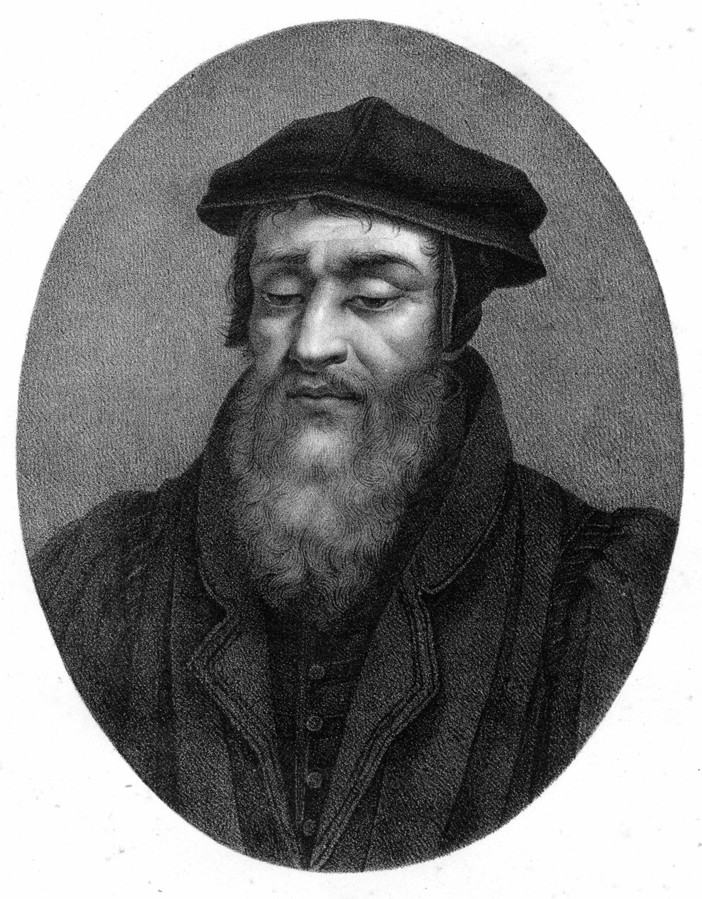 Robert I Estiennen (1498 - 1559) muotokuva humanistista, kustantajasta ja kirjapainosta. tekijältä Unknown artist