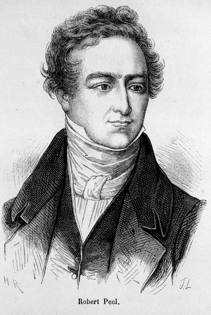 Muotokuva Robert Peelistä, brittiläisestä poliitikosta (1788 - 1850) tekijältä Unknown artist