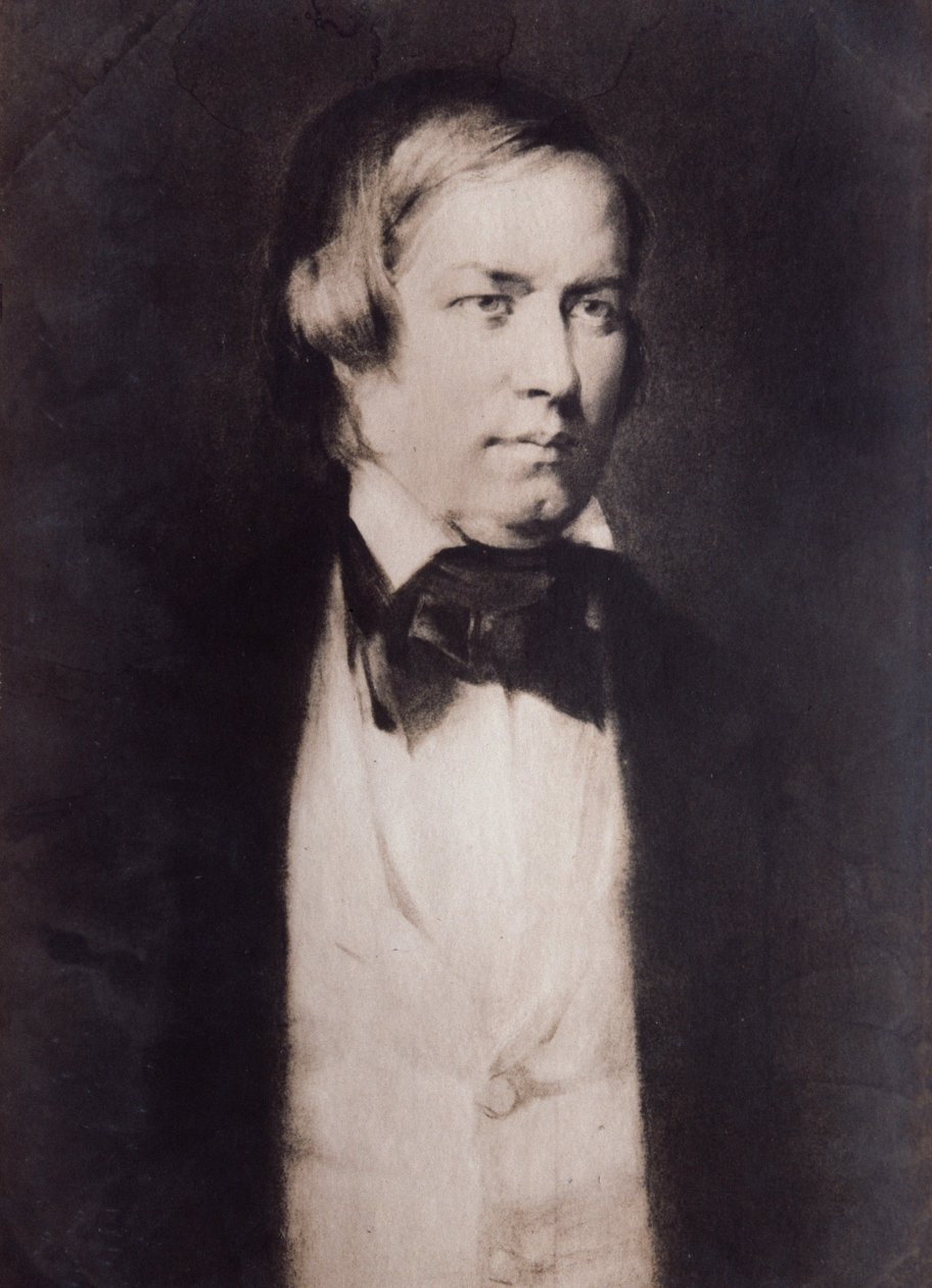 Robert Schumannin muotokuva (kaiverrus) tekijältä Unknown artist