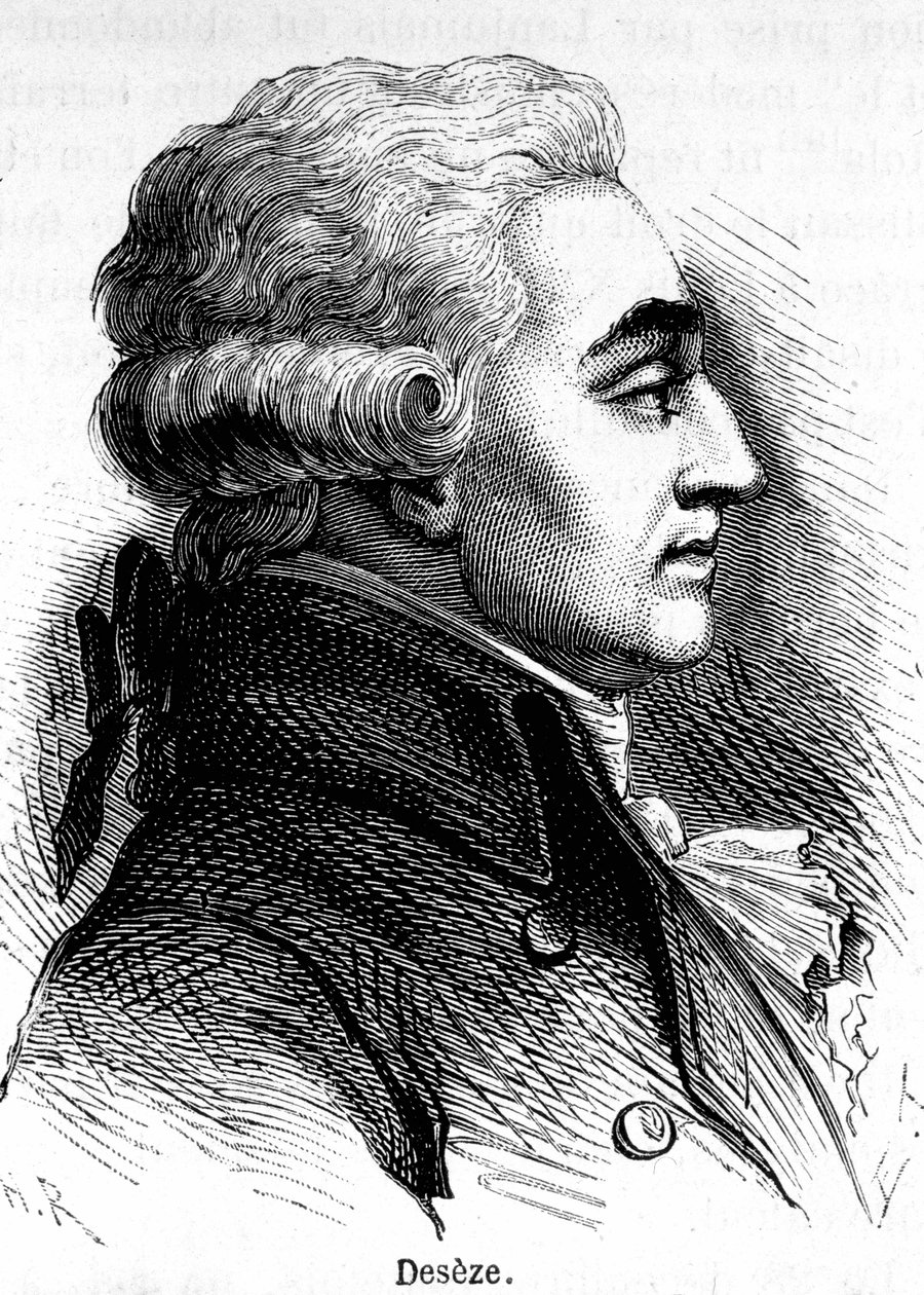 Romain Desezen tai De Sezen (1748-1828) muotokuva, Ludvig XVI:n asianajaja oikeudenkäynnin aikana. tekijältä Unknown artist