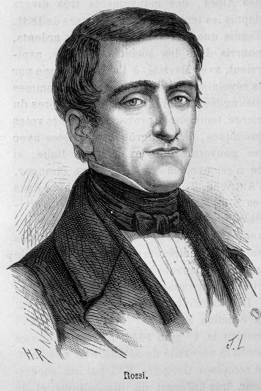 Rossin muotokuva, italialainen poliitikko (1787 - 1848) tekijältä Unknown artist