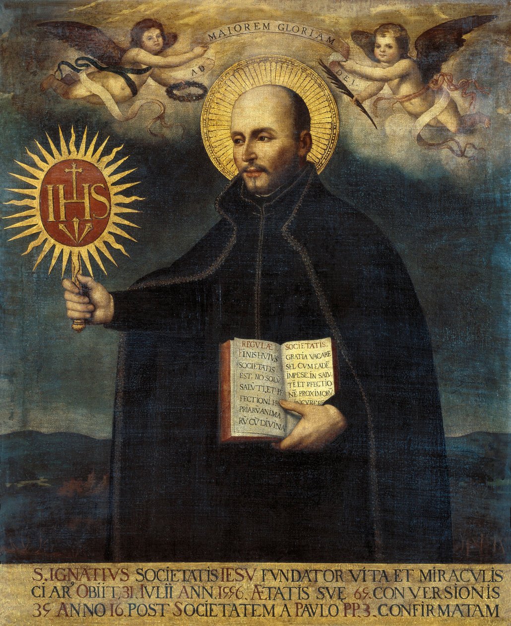 Pyhän Ignace de Loyolan (1491-1556) muotokuva tekijältä Unknown artist