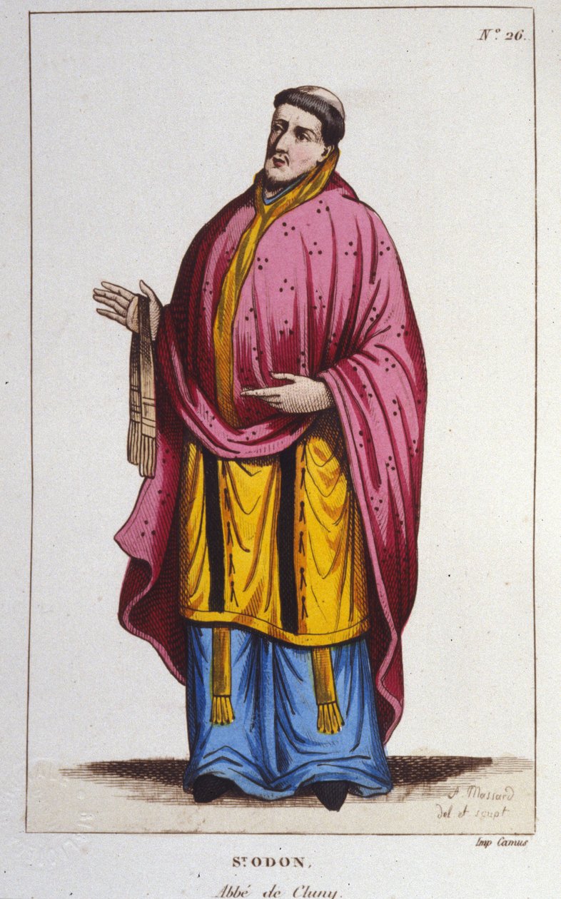 Muotokuva Saint Odon de Clunysta kaiverrus vuodelta 1830 tekijältä Unknown artist
