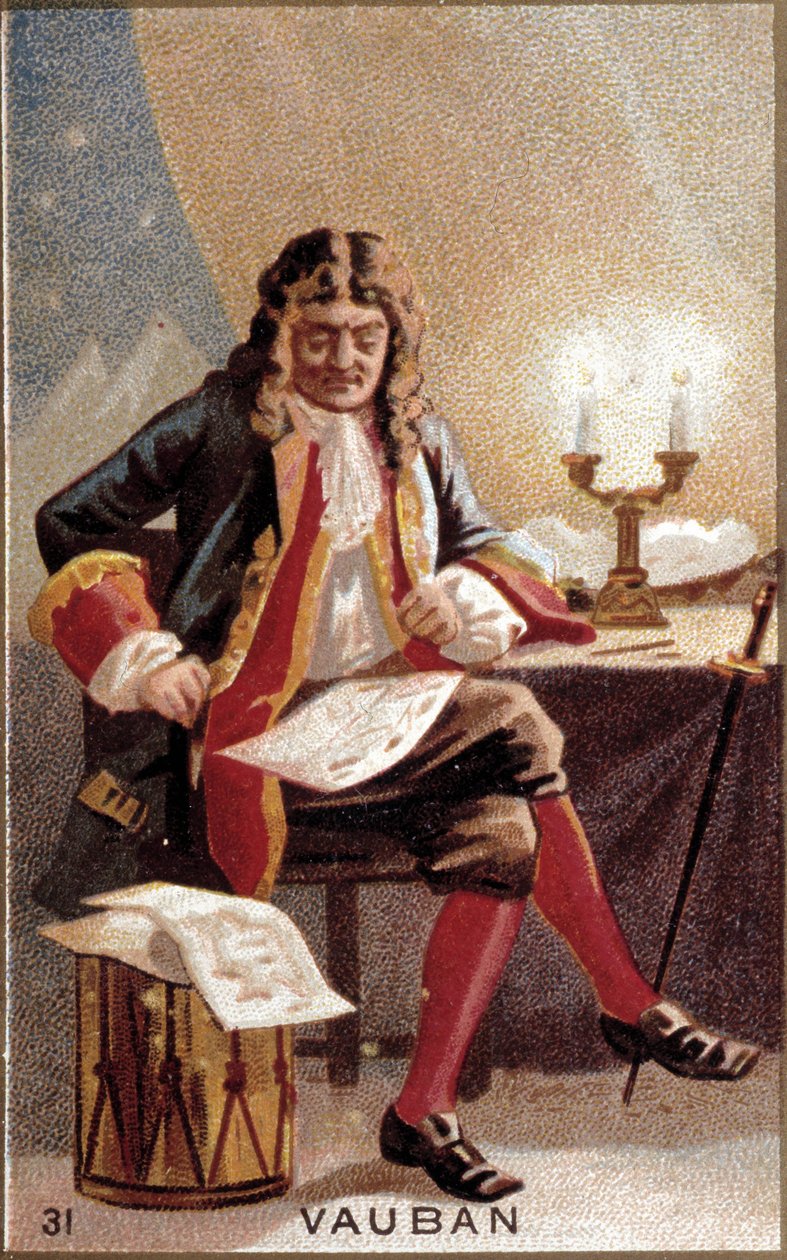 Ranskan marsalkka Sébastien Le Prestre de Vaubanin (1633-1707) muotokuva. tekijältä Unknown artist