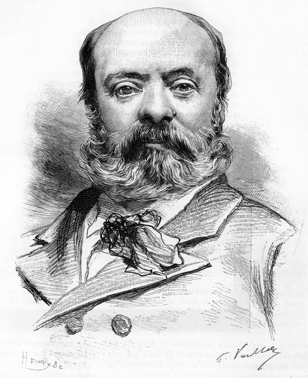 Theodore Aubanelin (1829-1886) muotokuva ranskalaisesta runoilijasta ja näytelmäkirjailijasta. tekijältä Unknown artist