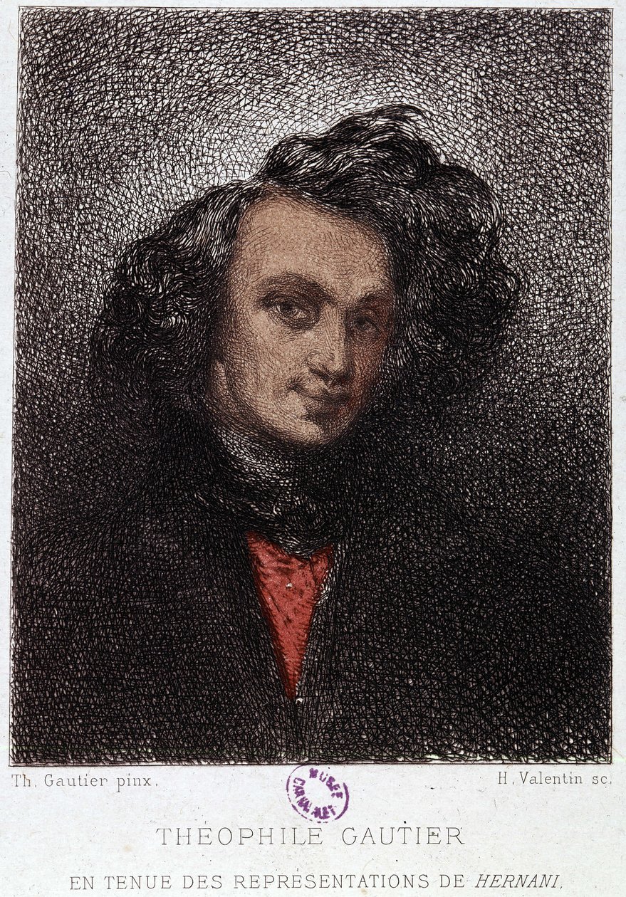 Victor Hugon muotokuva Théophile Gautierista Hernanissa. 1800-luvulla. tekijältä Unknown artist