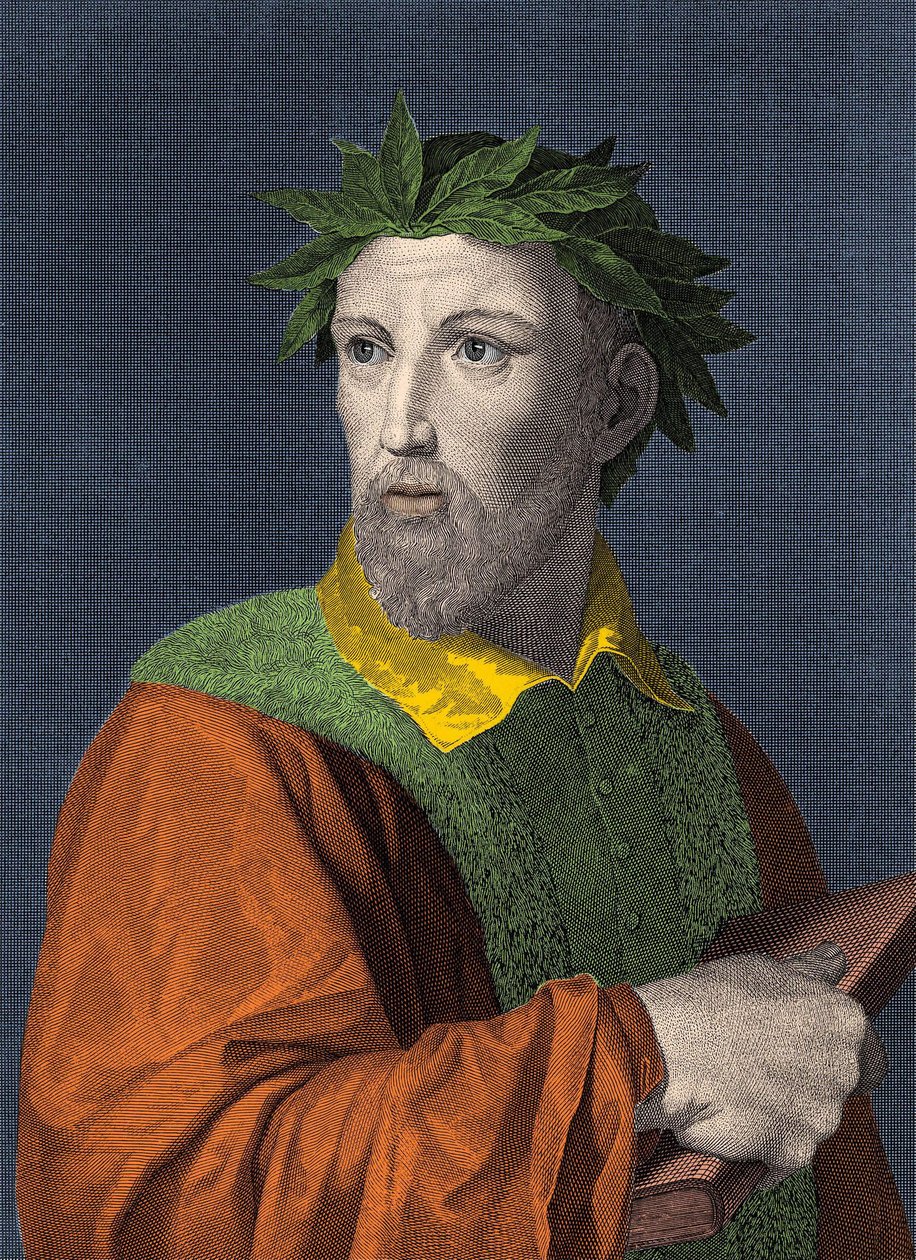 Muotokuva Torquato Tassosta, dit le Mupe (1544 - 1595) italialainen runoilija tekijältä Unknown artist