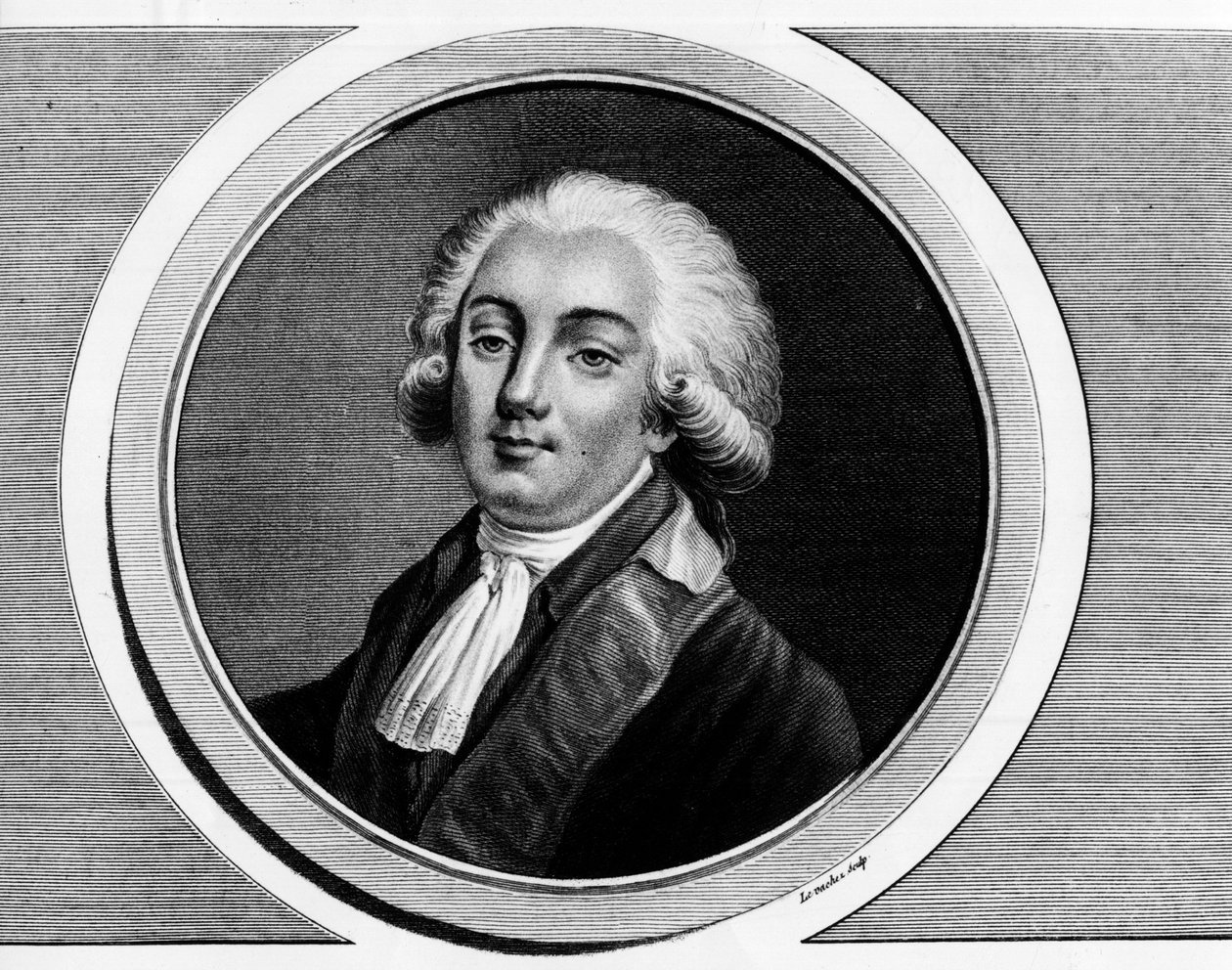 Trophy-Gerardin, Earl of Lallyn, Tollendalin paronin, sitten Lally-Tollendalin markiisi, joka tunnettiin paremmin nimellä Gerard de Lally Tollendal (1751-1830), muotokuva vuoden 1789 yleisvaltioissa. Kaiverrus "" Täydellinen kokoelma historiallisia maalauk tekijältä Unknown artist
